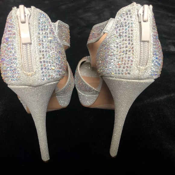 DeBlossom Collection Rhinestone Heels - Picture 2 of 8